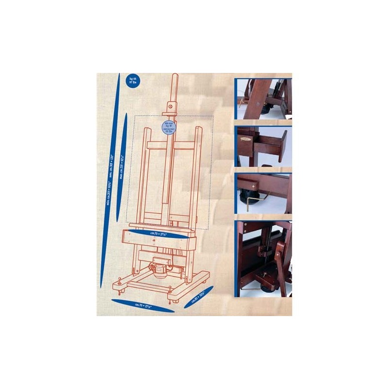 Material Bellas Artes - Pintura - Caballete para pintura Estudio eléctrico M01 Mabef | totenart.com