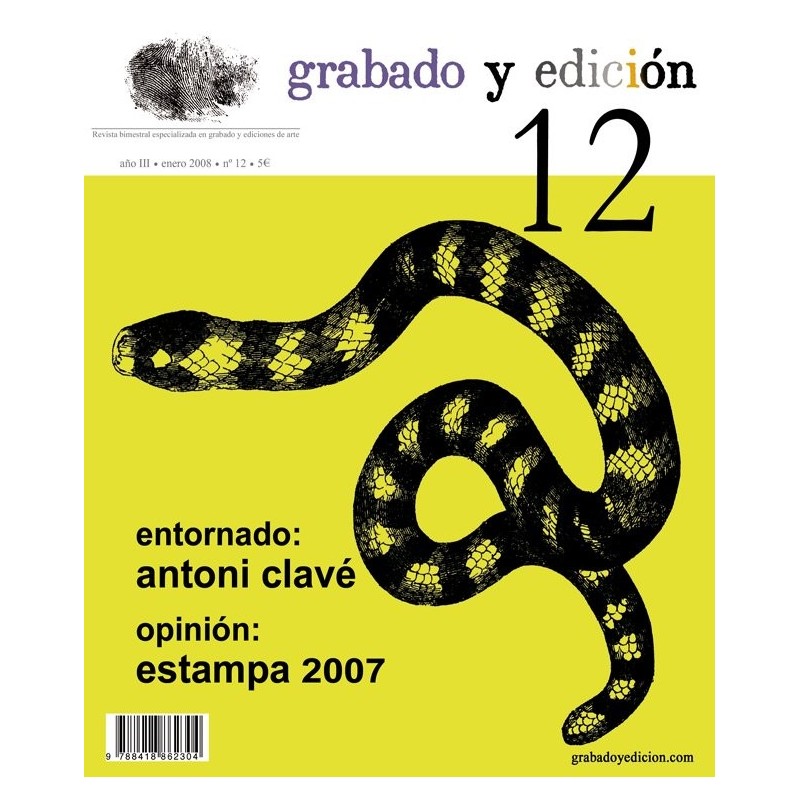 Materiales Bellas Artes-Revista Grabado y Edicion, n. 12