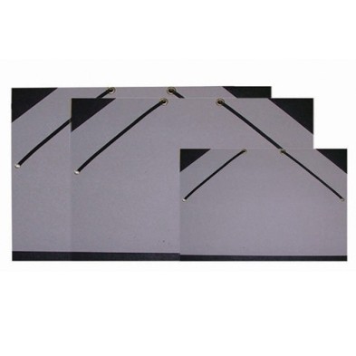 Material Bellas Artes - papel - Carpeta dibujo con gomas 26x33 cm, Gris | totenart.com