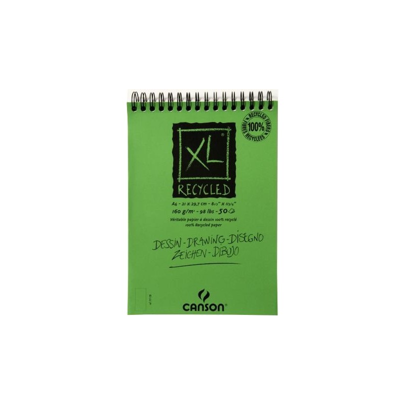 Material Bellas Artes-Dibujo-Block Xl Reciclado Canson 21x29.7, 160 gr. 50 h.