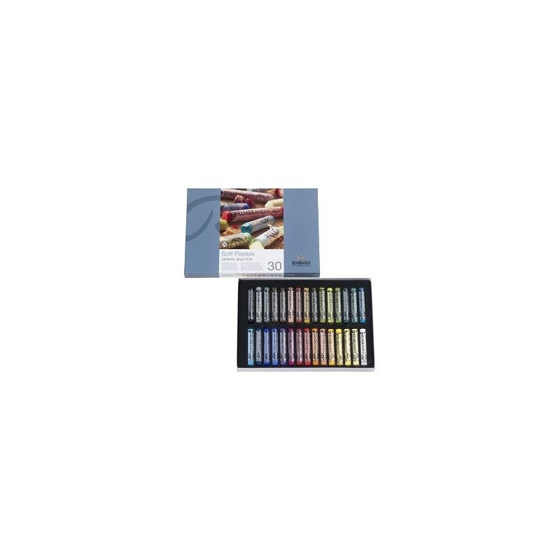 Material Bellas Artes – pintura-y-dibujo - Caja pastel Rembrandt 30 colores, Seleccion General. | totenart.com
