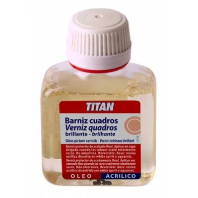 Material Bellas Artes – pintura- Barniz brillante Titan para cuadros (1000 ml) | totenart.com