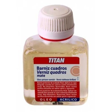Material Bellas Artes – pintura- Barniz mate opal Titan para cuadros (100 ml) | totenart.com