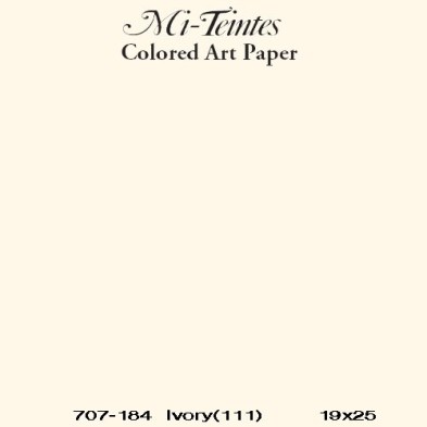 Mi-teintes Canson Marfil, 160 gr., 50x65 cm..