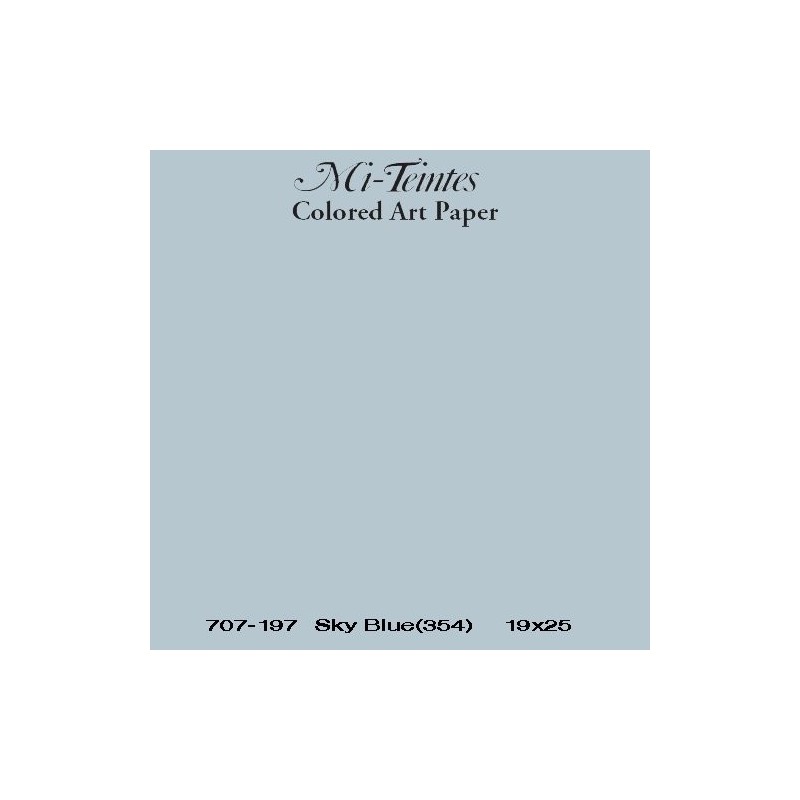 Mi-teintes Canson Gris Cielo, 160 gr., 50x65 cm.