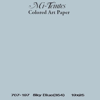 Mi-teintes Canson Gris Cielo, 160 gr., 50x65 cm.