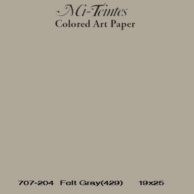 Mi-teintes Canson Gris Humo, 160 gr., 50x65 cm.