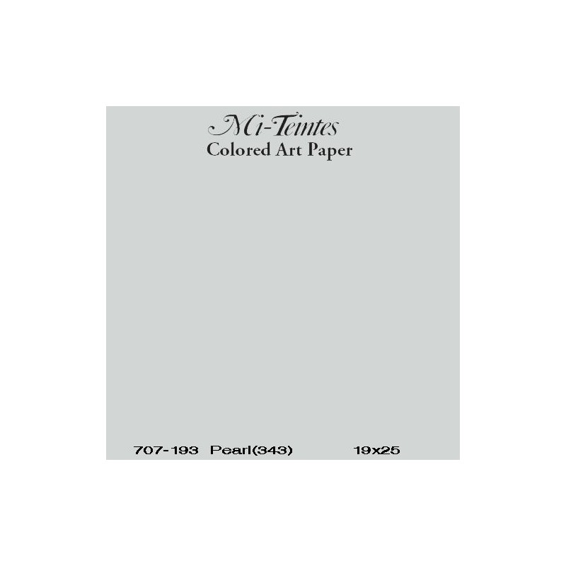 Mi-teintes Canson Gris Trianon, 160 gr., 50x65 cm.