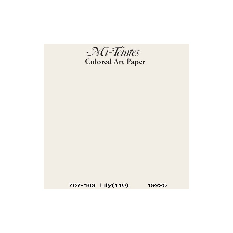 Mi-teintes Canson Flor de Lys, 160 gr., 50x65 cm.