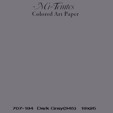 Mi-teintes Canson Gris Pizarra, 160 gr., 50x65 cm.