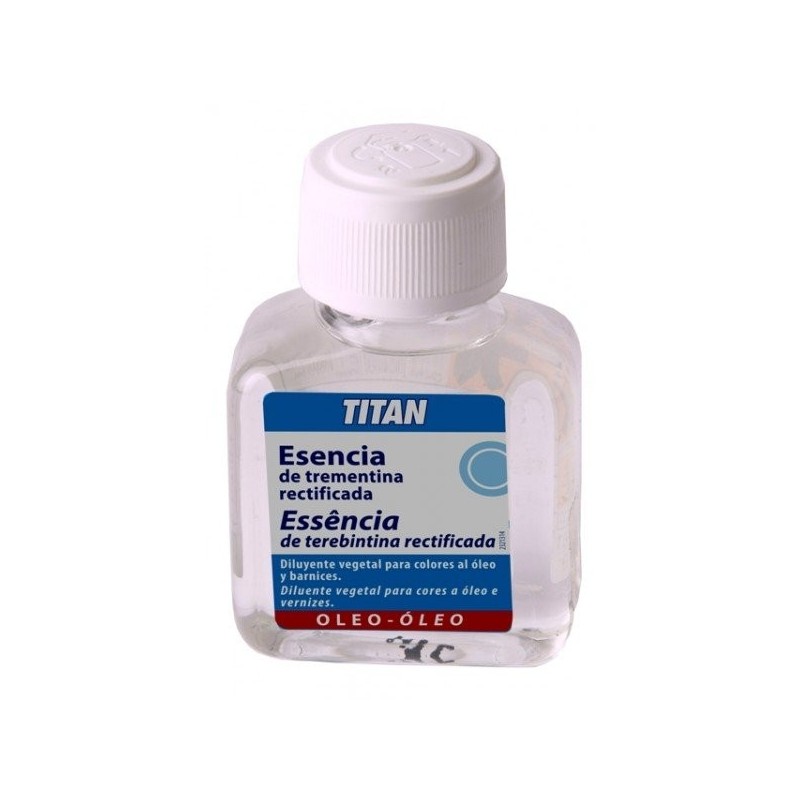 Material Bellas Artes-Materiales Pintura-Esencia de trementina Titan, 100 ml.