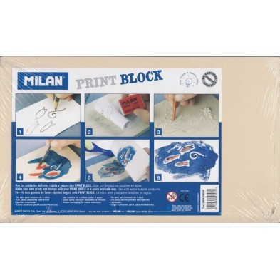 Material Manualidades-Xilografia-Milan Print Block 17x28.3 cm.