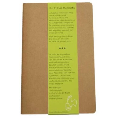 Material Bellas Artes - dibujo - Block Travel Booklet Hahnemuehle R, 140 gr, 2x20 h, 13.5x21 cm. | totenart.com