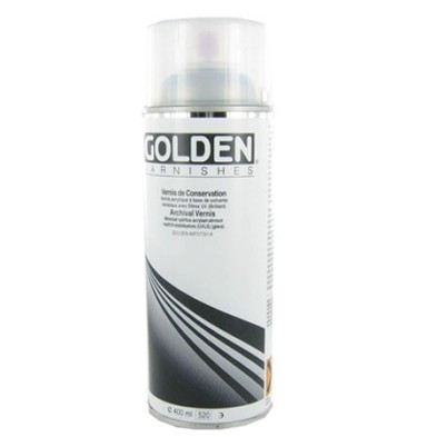 Barniz Mate Spray Golden anti rayos UV 400 ml.