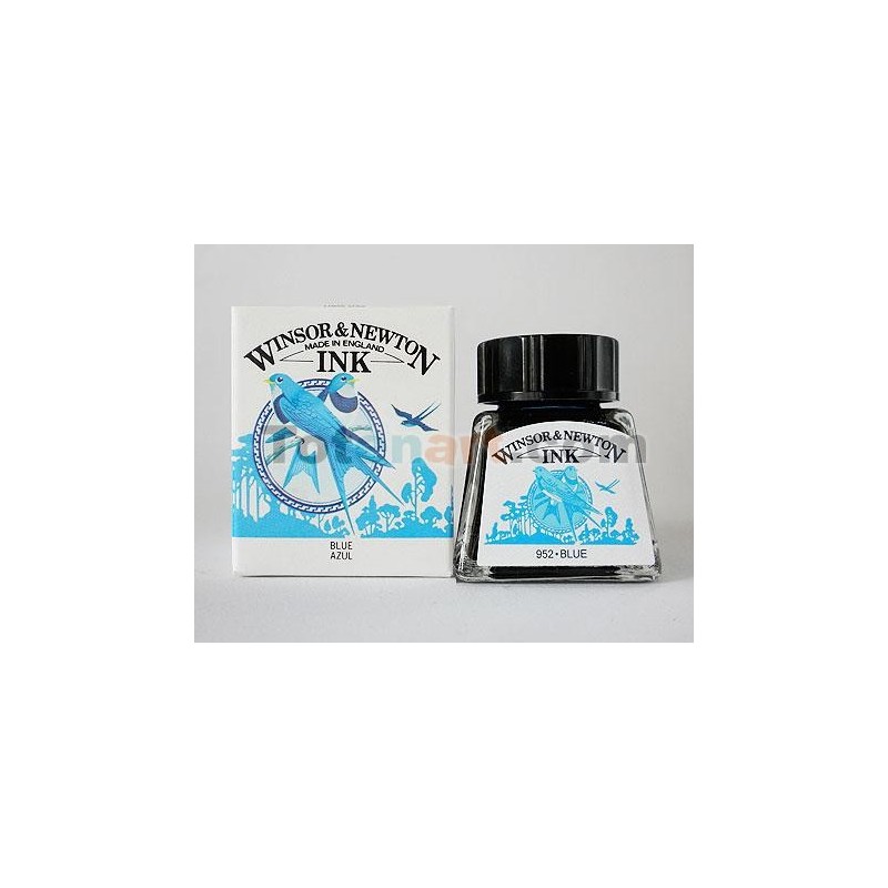 Tienda Online Manualidades-Tinta Dibujo Azul Winsor Newton, 14 ml.