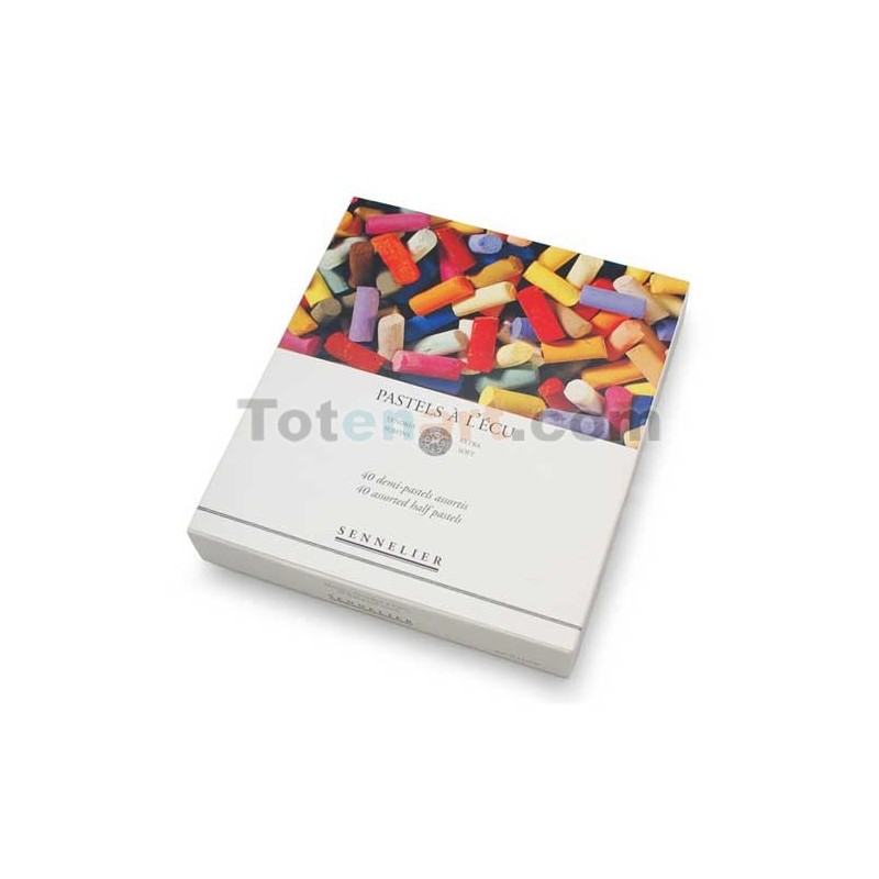 Material Bellas Artes – pintura-y-dibujo - Caja medio pastel seco Ecu Sennelier 40 colores | totenart.com