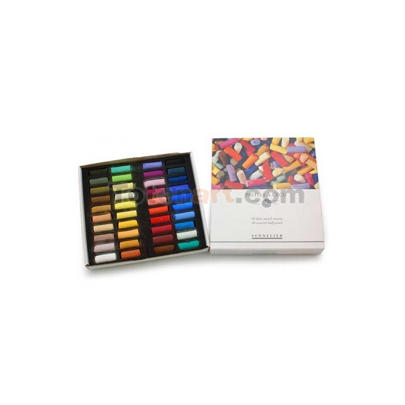 Material Bellas Artes – pintura-y-dibujo - Caja medio pastel seco Ecu Sennelier 40 colores | totenart.com