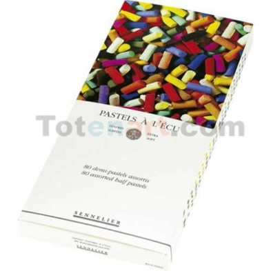 Material Bellas Artes – pintura-y-dibujo - Caja medio pastel seco Ecu Sennelier 80 colores | totenart.com