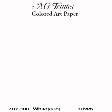 Mi-teintes Canson Blanco, 160 gr., 21X30 cm.