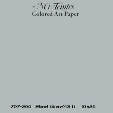 Mi-teintes Canson Gris Chine, 160 gr., 21X30 cm.