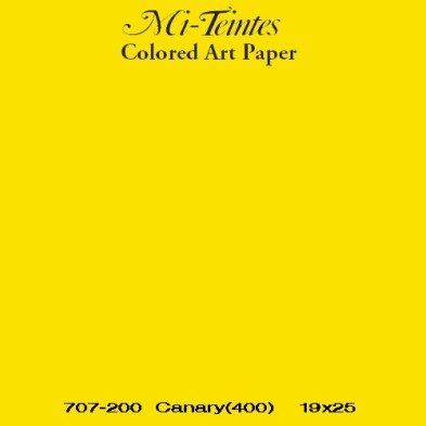 Mi-teintes Canson Canario, 160 gr., 21X30 cm.