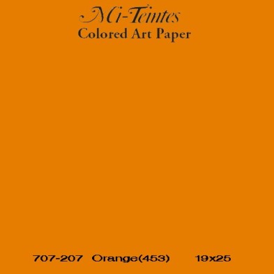 Mi-teintes Canson Naranja, 160 gr., 21X30 cm.