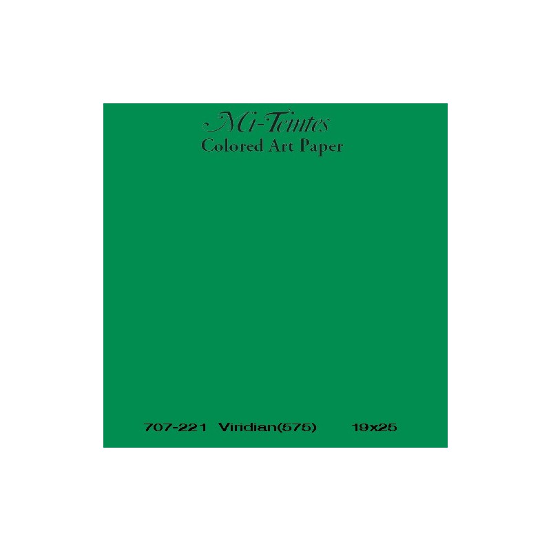 Mi-teintes Canson Verde Billar, 160 gr., 21X30 cm.