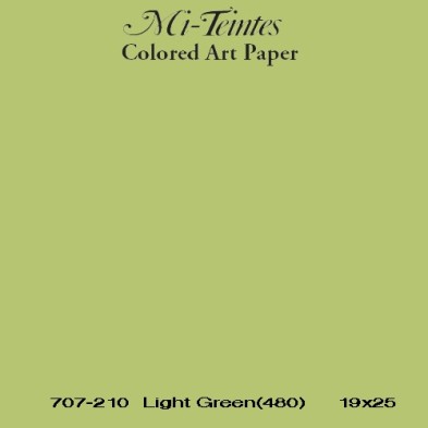 Mi-teintes Canson Verde Almendra, 160 gr., 21X30 cm.