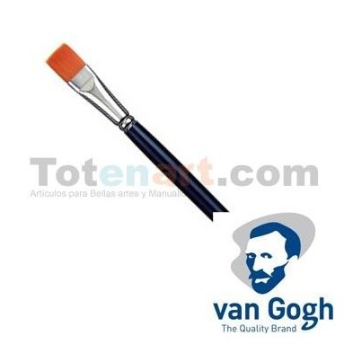 Material Bellas Artes - Pintura - Pincel sintético Van Gogh serie 294 plano (nº 02) | totenart.com