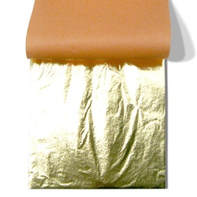 Pan de Oro imitacion TRANSFERIBLE, librito 25 h. 14x14 cm.