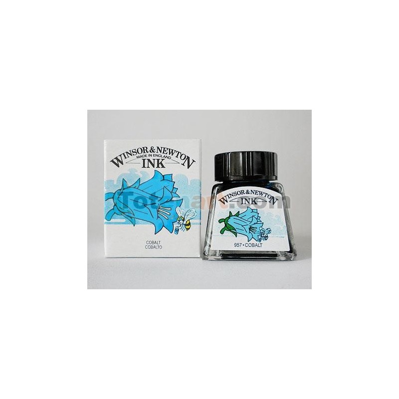 Tienda Online Manualidades-Tinta Dibujo Azul Cobalto Winsor Newton, 14 ml.