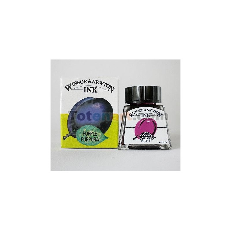 Tienda Online Manualidades-Tinta Dibujo Purpura Winsor Newton, 14 ml.