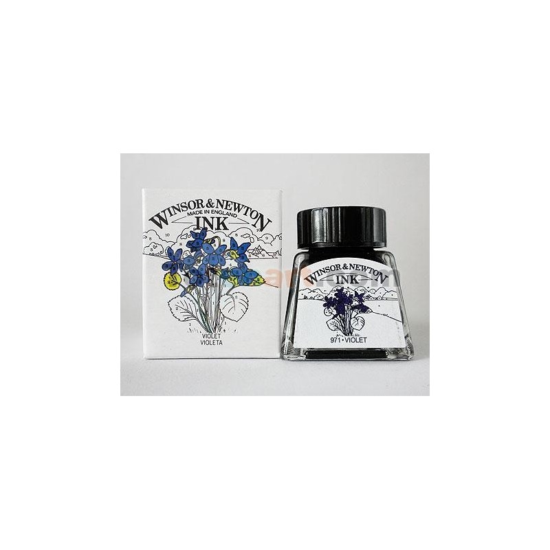 Tienda Online Manualidades-Tinta Dibujo Violeta Winsor Newton, 14 ml.