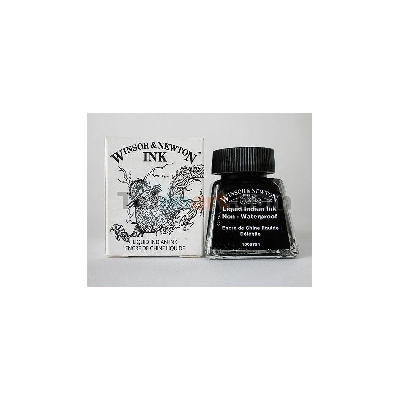 Tienda Online Manualidades-Tinta Dibujo (China) Negro Winsor Newton, 30 ml.