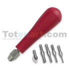 Material Xilografia-Linoleografia- Cajita linoleo Speedball, mango portaplumilla