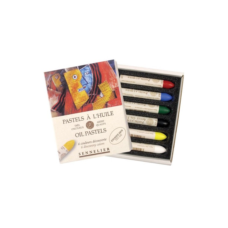 Material Bellas Artes – pintura-y-dibujo - Caja pastel Oleo Sennelier 6 colores, Set Descubrimiento | totenart.com