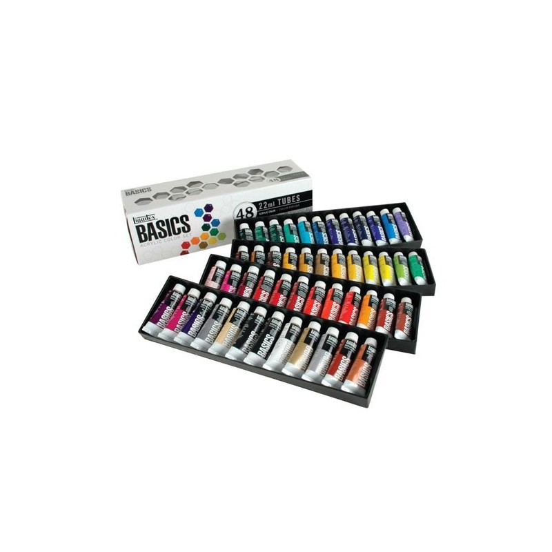 Material Bellas Artes - Pintura - Estuche con 48 colores acrílicos Liquitex Basics (22 ml) | totenart.com