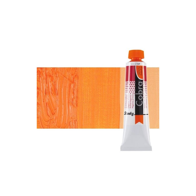 Material Bellas Artes - Pintura - Óleo al agua Cobra Study color anaranjado permanente (40 ml) | totenart.com