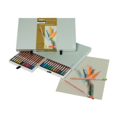 Material Bellas Artes – pintura-y-dibujo - Estuche de 24 lápices pastel Sakura Bruynzeel | totenart.com