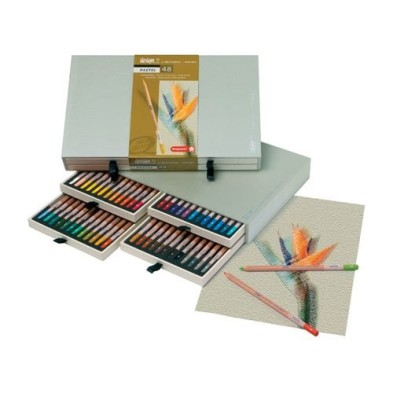 Material Bellas Artes – pintura-y-dibujo - Estuche de 48 lápices pastel Sakura Bruynzeel | totenart.com