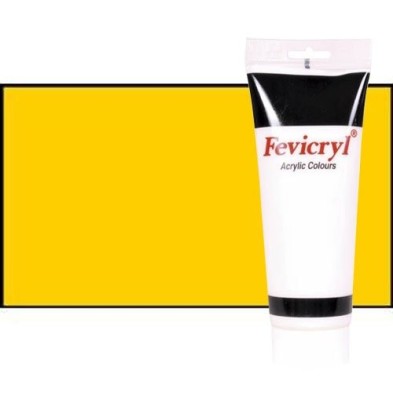 Material Bellas Artes - Pintura - Acrílico Fevicryl color amarillo cadmio medio (200 ml) | totenart.com