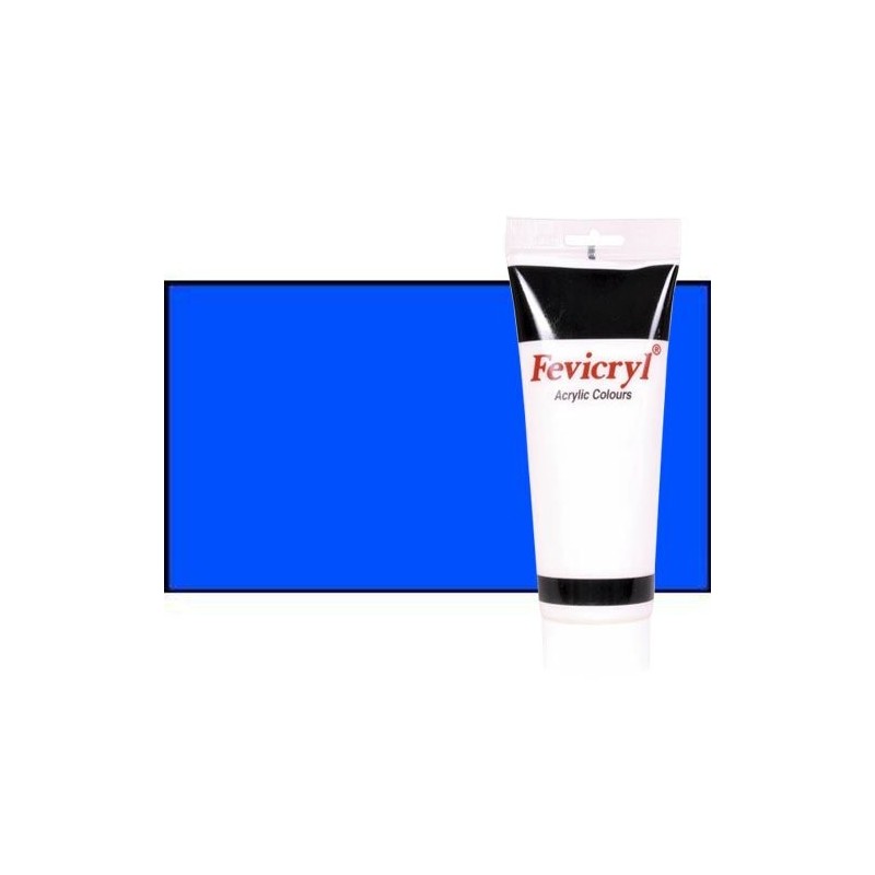 Material Bellas Artes - Pintura - Acrílico Fevicryl color azul cian primario (200 ml) | totenart.com