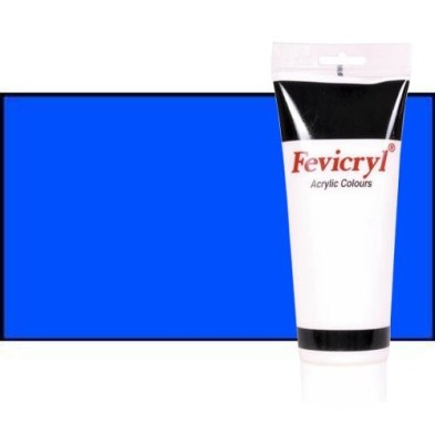 Material Bellas Artes - Pintura - Acrílico Fevicryl color azul cian primario (200 ml) | totenart.com