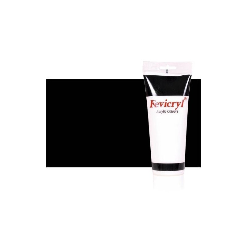 Material Bellas Artes - Pintura - Acrílico Fevicryl color negro Marte (200 ml) | totenart.com