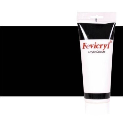 Material Bellas Artes - Pintura - Acrílico Fevicryl color negro Marte (200 ml) | totenart.com