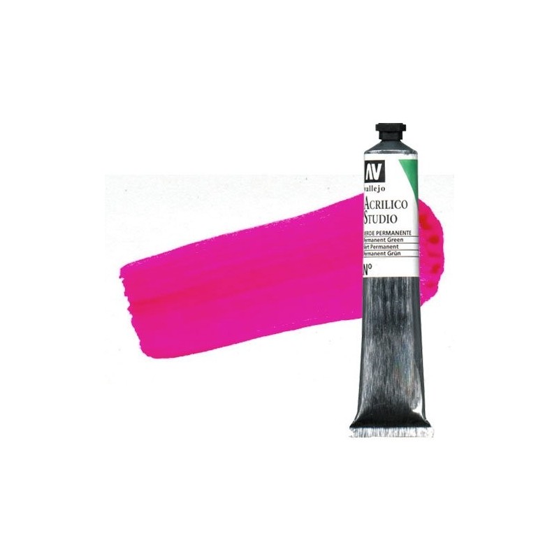 Material Bellas Artes - Pintura - Acrílico Vallejo Studio color magenta fluorescente (58 ml) | totenart.com