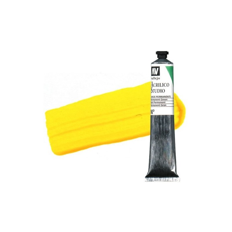Material Bellas Artes - Pintura - Acrílico Vallejo Studio color amarillo anaranjado (58 ml) | totenart.com