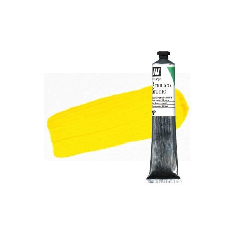 Material Bellas Artes - Pintura - Acrílico Vallejo Studio color amarillo cadmio oscuro (58 ml) | totenart.com