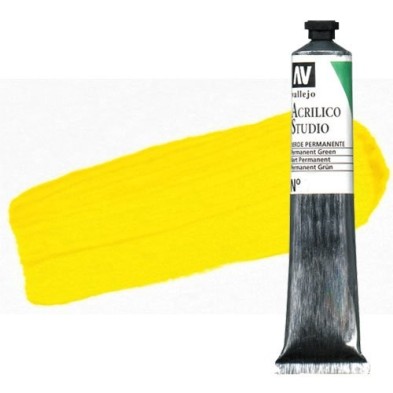 Material Bellas Artes - Pintura - Acrílico Vallejo Studio color amarillo cadmio oscuro (58 ml) | totenart.com