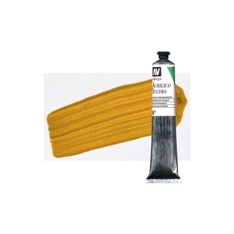Material Bellas Artes - Pintura - Acrílico Vallejo Studio color amarillo óxido de hierro (58 ml) | totenart.com